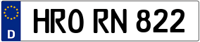 Trailer License Plate